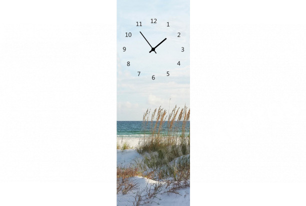 Nástenné hodiny Pláž, 20x60 cm