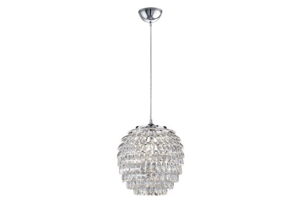 Luster Petty 35 cm, číre krištáľové kamene
