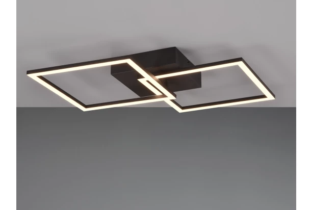 Stropné/nástenné osvetlenie Trail 60 cm, čierny kov