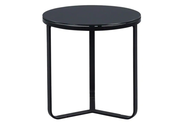 Okrúhly konferenčný stolík Boston 50 cm, černý