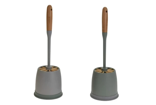 WC kefa so stojanom šedá/bambus