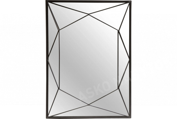 Nástenné zrkadlo Heike 40x56 cm, čierne