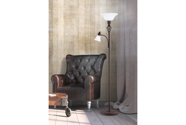 Stojaca lampa Rustica 180 cm, hrdzavá
