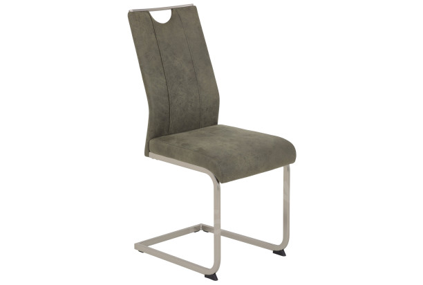 Jedálenská stolička Kevin, hnedá vintage optika kože