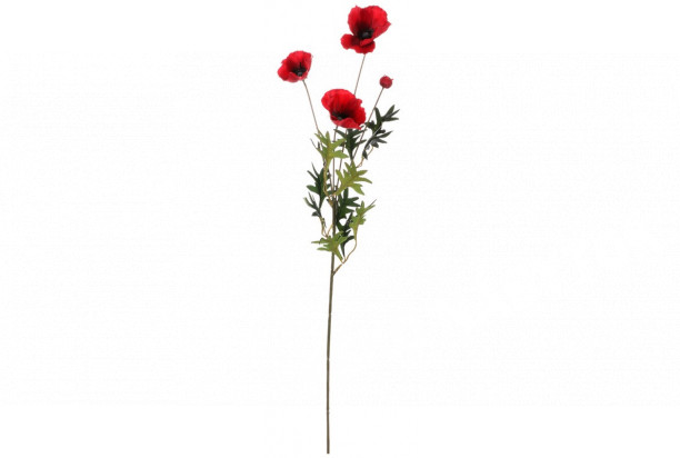 Umelá kvetina Vlčí mak 76 cm, červená