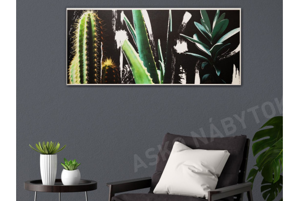 Obraz na stenu Boho kaktusy, 150x65 cm