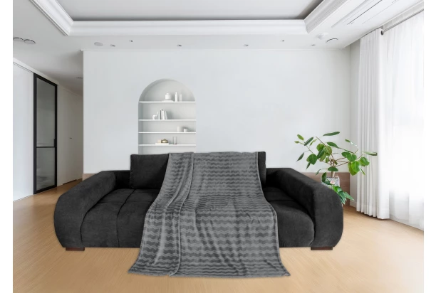 Deka Cashmere touch Nele 150x200 cm, antracit