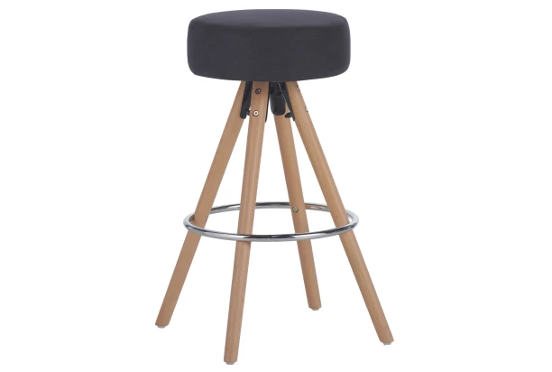 Barová stolička Helsing, antracitová látka