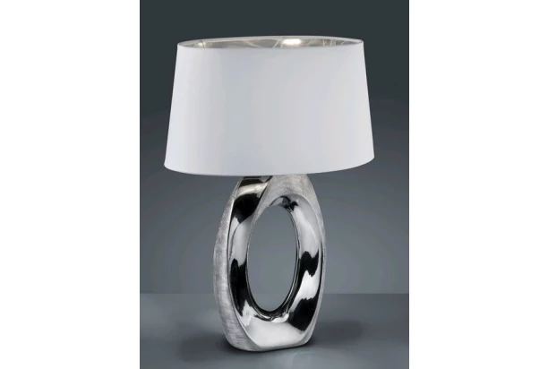 Stolná lampa Taba 52 cm, chromová