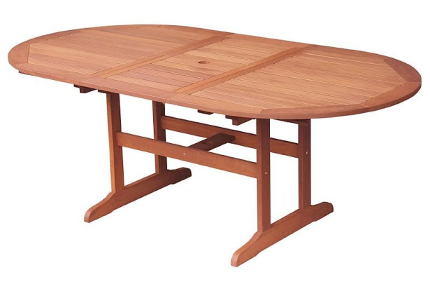 Rozkladací záhradný stôl Oval 152x107 cm