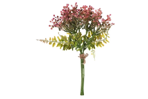 Umelá kytica Bobule 31 cm, ružová
