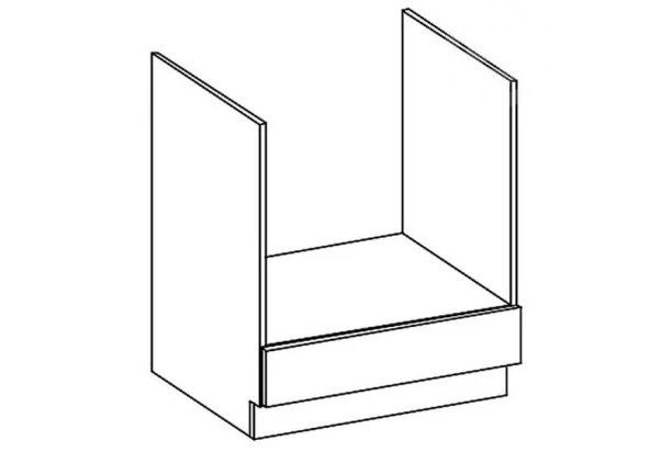 Kuchynská skrinka pre vstavanú rúru Karmen 60DG, 60 cm, šedá/krémová