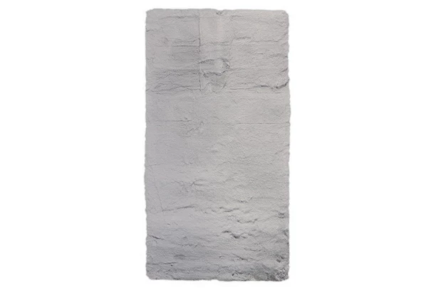 Koberec Laza 200x290 cm, umelá kožušina, strieborný