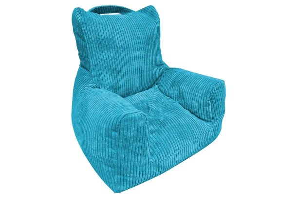 Detské kreslo Tobi Plus,tyrkysová štruktúrovaná látka