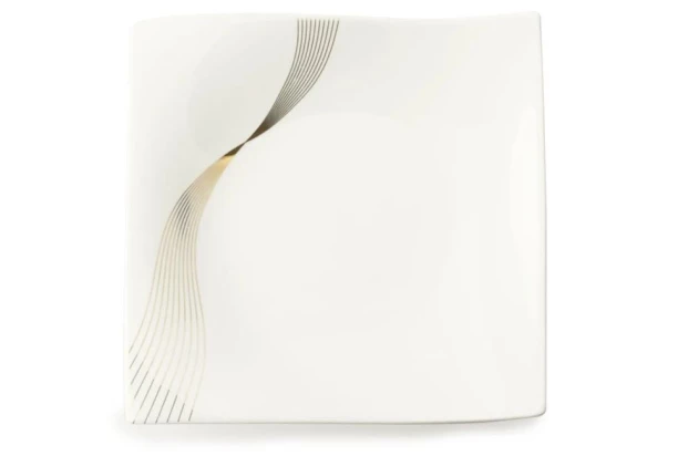 Dezertný tanier Frequency 15x15 cm, biela