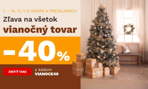 40 % na veškeré vánoční zboží 1.-14.12.2025
