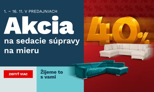 40 % na sedačky na míru 1-16-11-2025