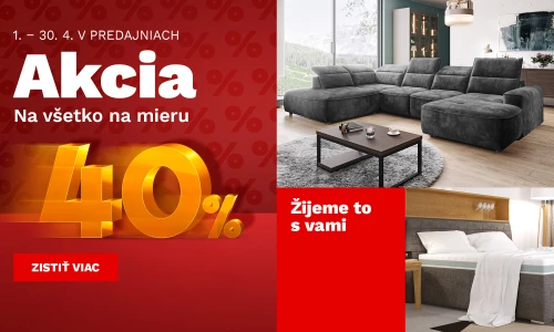 40 % na nábytek na míru 1-30-4-2026