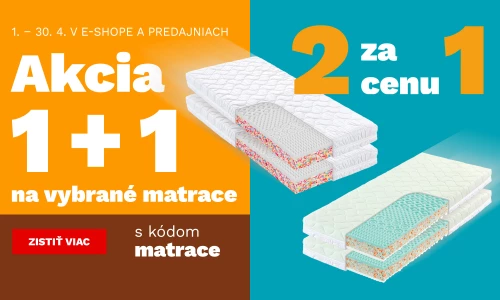 Matrace 1+1 zdarma 1-30-4-2026