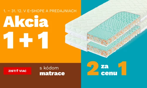 Matrace 1+1 zdarma 1-31-12-2025