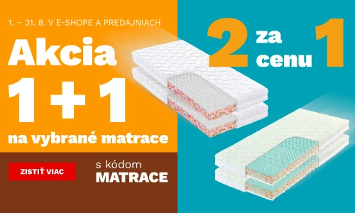 Matrace 1+1 zdarma 1-31-8-2026