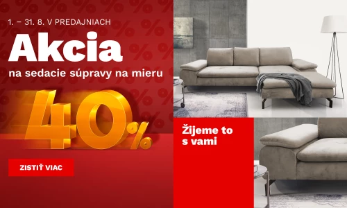 40 % na sedačky na míru 1-31-8-2026