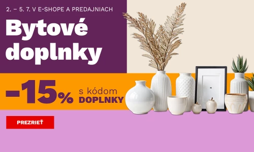 15 % na bytové doplňky 2-5-7-2026
