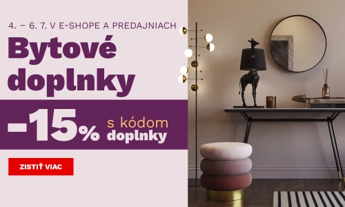 15 % na bytové doplňky 4.-6.7.2025
