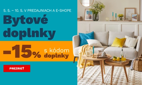 15 % na bytové doplňky 5-10-5-2025