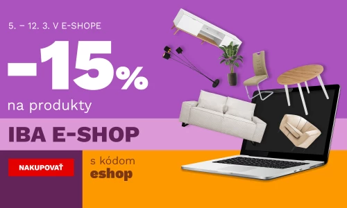 15 % na produkty jen v e-shopu 5-12-3-2026