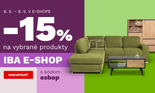 15% na produkty pouze v e-shopu 6-8-5-2025