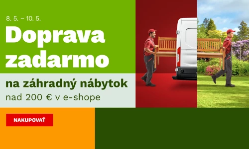 Doprava zdarma na ZAHRADNÍ NÁBYTEK od 200€ 8-10-5-2025