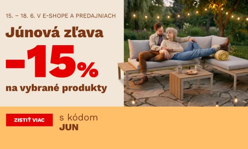Červnová sleva 15 % na vybrané produkty 15-18-6-2026