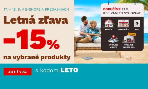 LETNÍ SLEVA 15 % na vybrané produkty 17-19-8-2026