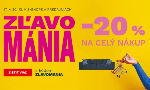 20 % Slevománie 17-20-10-2026