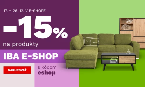 15 % na produkty jen v e-shopu 17-26-12-2025