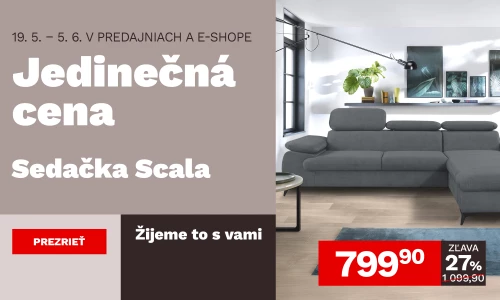 Sedačka Scala za super cenu 19.5. - 5.6.2025