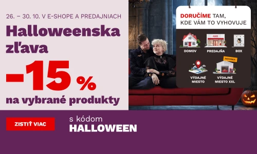 Halloweenská sleva 15 % na vybrané produkty 26-30-10-2026