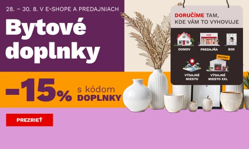 15 % na bytové doplňky 28-30-8-2026