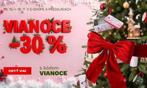 30 % na vánoční zboží 29.10. - 18.11.2026