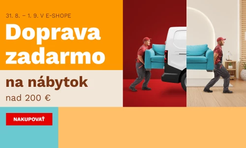 DOPRAVA ZDARMA nad 200€ 31.8. - 1.9.2026
