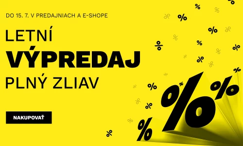 Letní VÝPRODEJ plný slev 1.6. - 15.7.2026