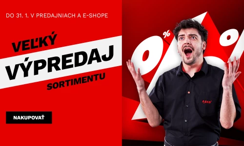 Velký výprodej sortimentu 17.11.2025 - 31.1. 2026