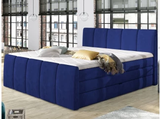 Posteľ boxspring Fresco 180x200 cm, modrá látka