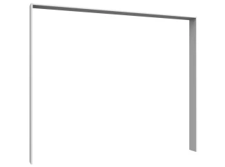 Paspartový rám k šatníkovej skrini Düsseldorf, 228 cm, biely