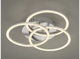 Stropné/nástenné LED osvetlenie Circle, matný nikel