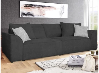 Pohovka John, antracitová látka so štruktúrou