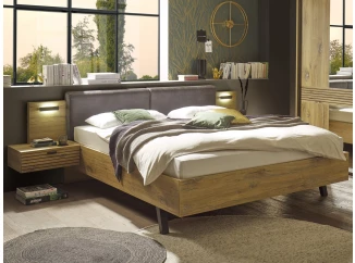 Posteľ s nočnými stolíkmi Trattino 180x200 cm, s osvetlením