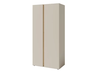 Šatníková skriňa Lucky, 90 cm, béžová/olejovaný dub
