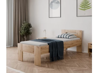 Posteľ Osaka 80x200 cm, dub artisan